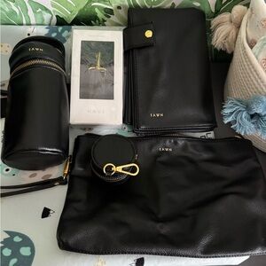 Fawn Design Black Baby Bag Set